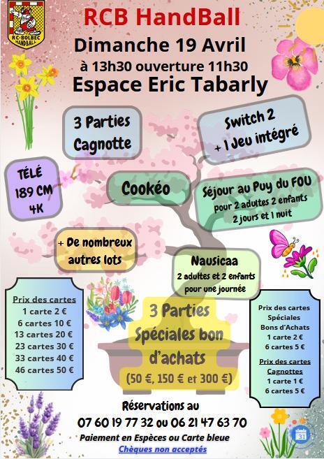 Image LOTO du RCB Handball (photo 1)