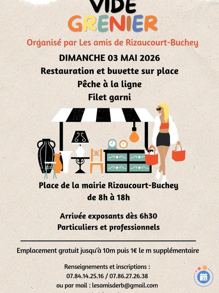 Image Vide grenier des Amis de Rizaucourt buchey (photo 1)
