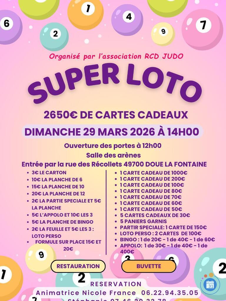 Image Loto organisé par l'association rcd judo (photo 1)