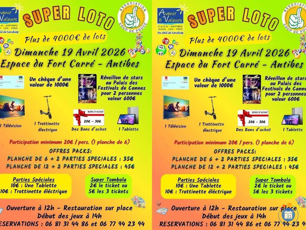 Image Super Loto de Avenir et Valeurs (photo 1)