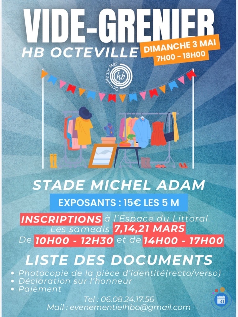 Image Vide grenier du Handball Octeville sur Mer (photo 1)