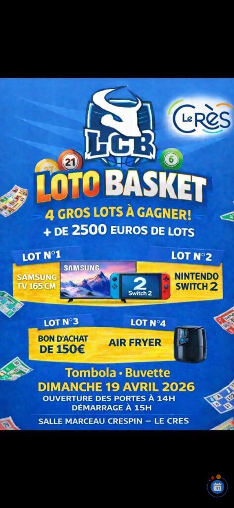 Image 1er Loto du Crès Basket (photo 1)