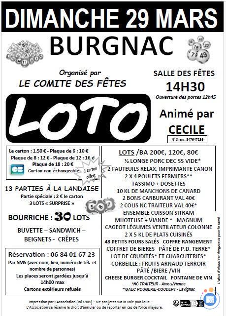 Image loto du cd fetes de burgnac anime par cecile (photo 1)