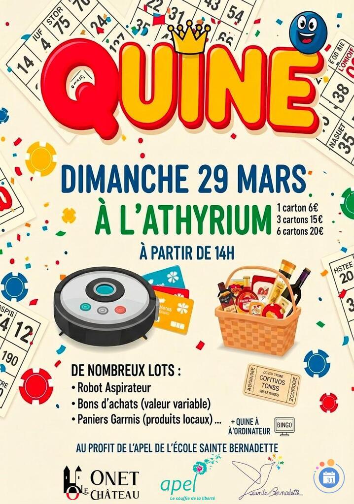 Image Quine de l'APEL - école Sainte Bernadette (photo 1)