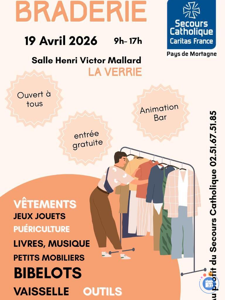 Image Braderie Annuelle du secours catholique du Pays de Mortagne (photo 1)