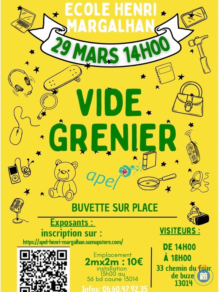 Image Vide grenier de printemps à l’école Margalhan (photo 1)