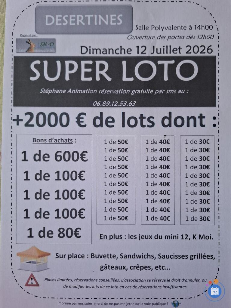Image Super Loto Animation stéphane (photo 1)