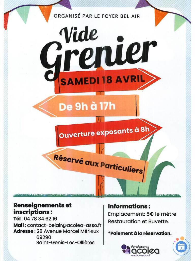 Image Le Foyer Bel Air organise un vide grenier (photo 1)