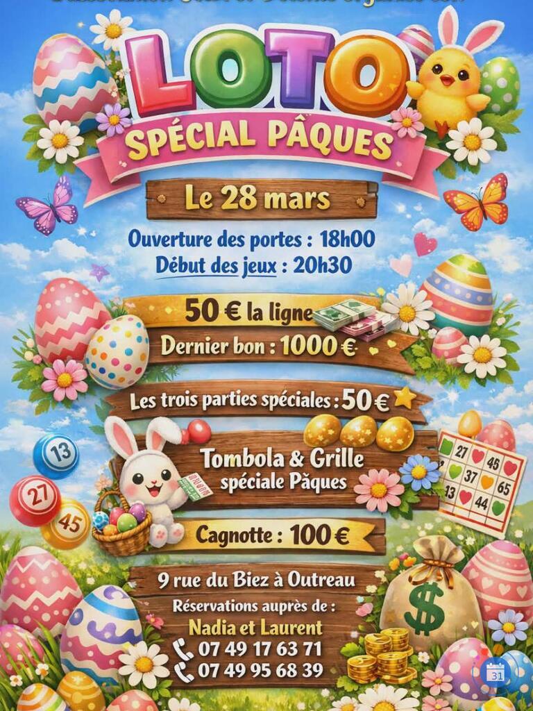Image Loto spécial pâque (photo 1)