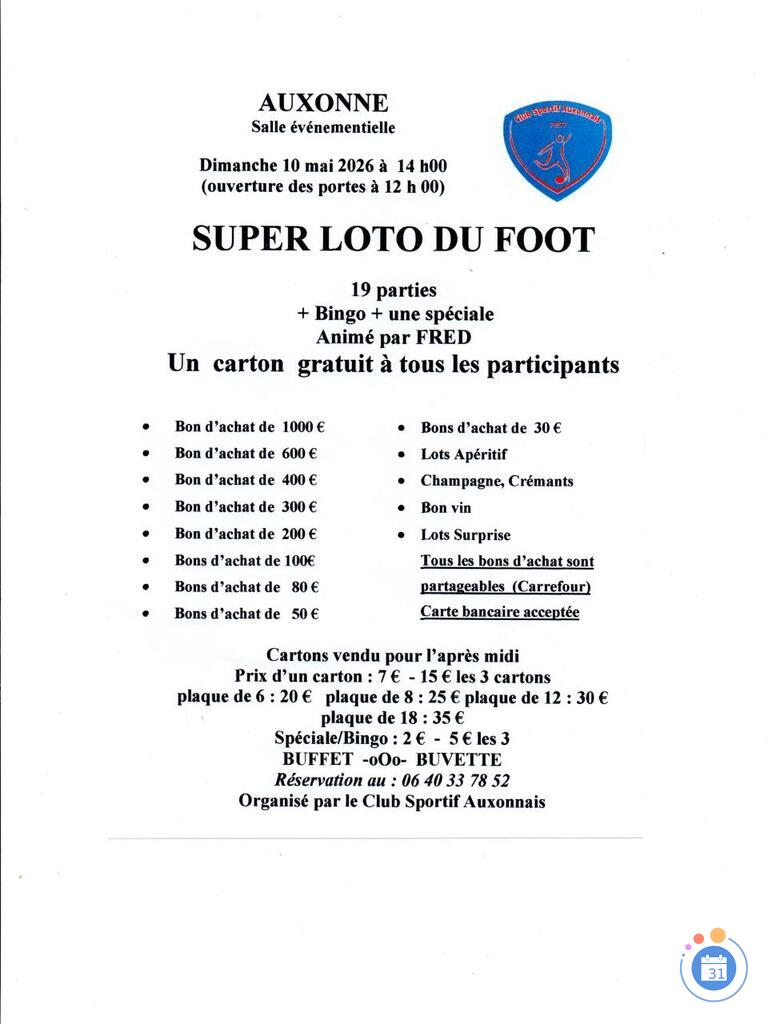 Image Super loto du Foot d'Auxonne (photo 1)