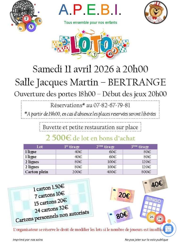 Image Loto des Parents d'élèves APEBI (photo 1)
