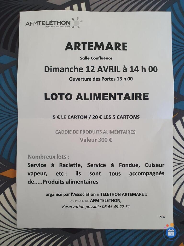 Image Loto Alimentaire TELETHON (photo 1)