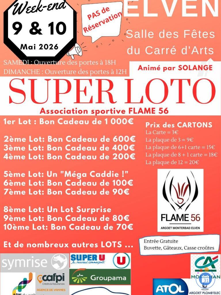 Image Super LOTO Flame56 animé par Solange (photo 1)