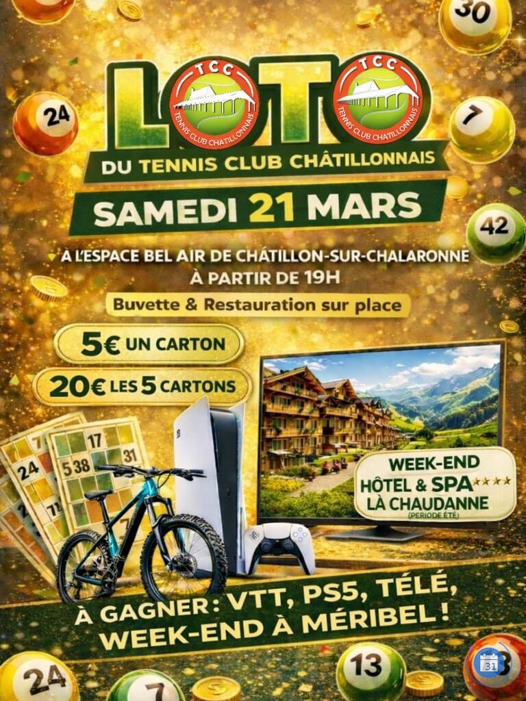 Image Loto du tennis club chatillonnais (photo 1)