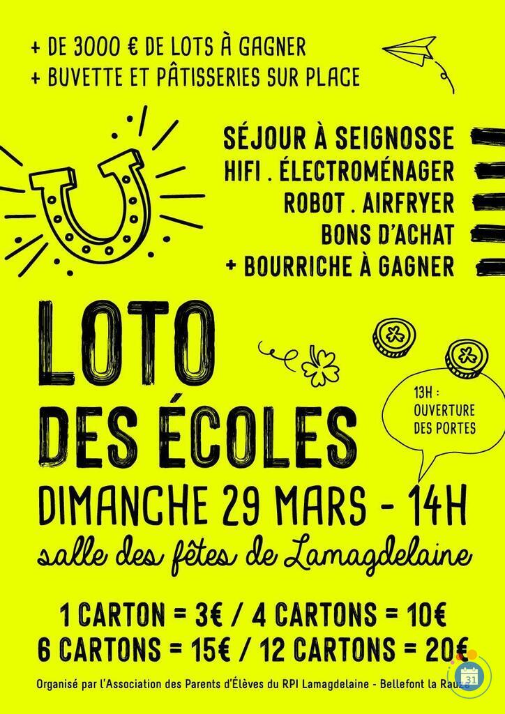 Image Loto des Ecoles de Lamagdelaine et Bellefont La Rauze (photo 1)