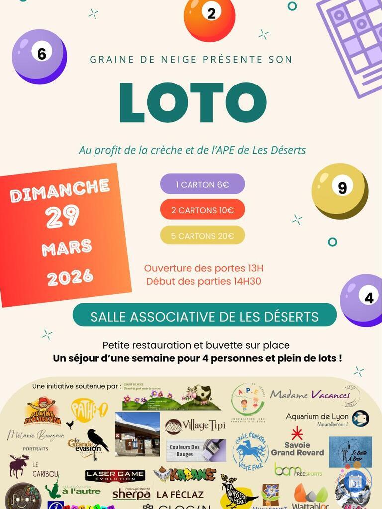 Image LOTO au profit de la crèche et de l'APE des Déserts (photo 1)