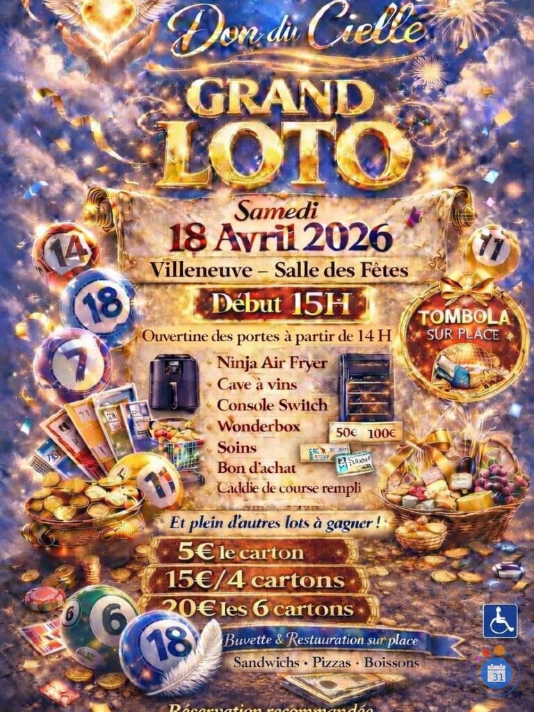 Image Grand Loto en la faveur de l'Association Don du Cielle (photo 1)