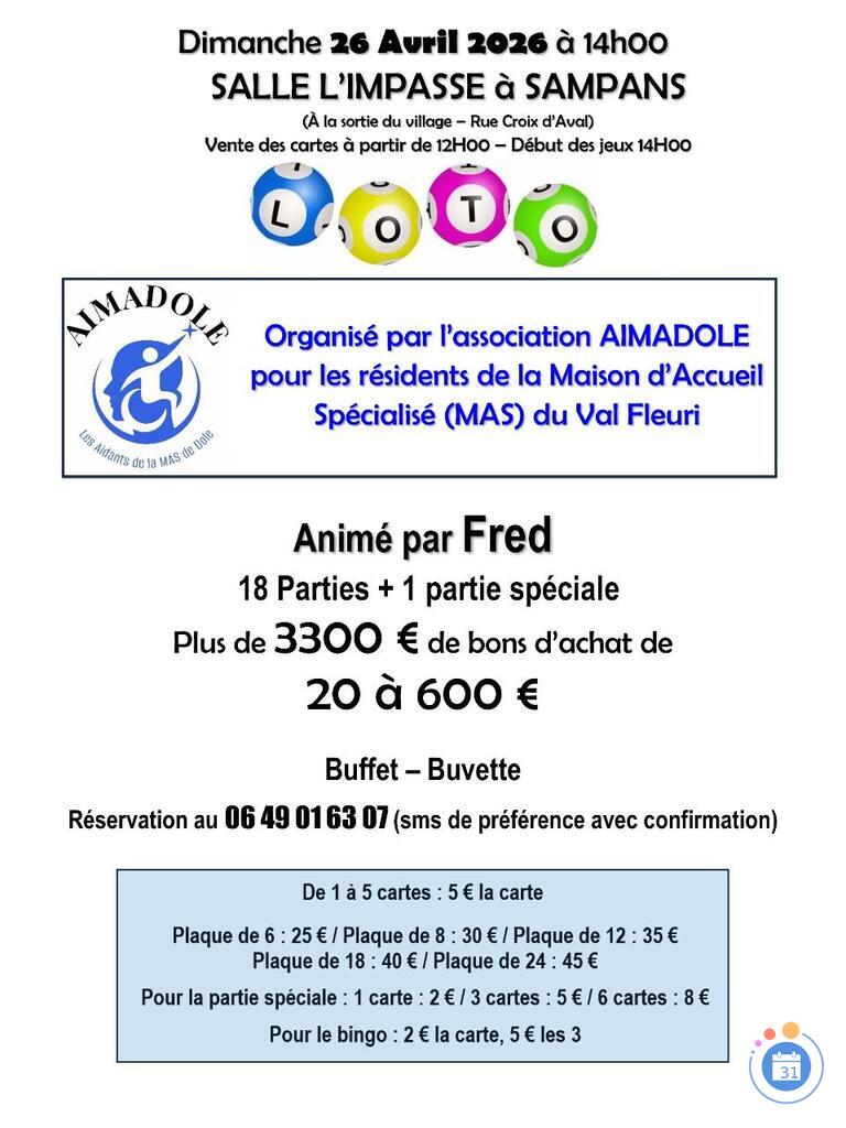 Image Loto de l’association AIMADOLE (photo 1)