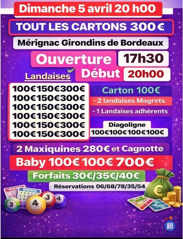 Image Très gros loto de folie GROSSES LANDAISES (photo 1)