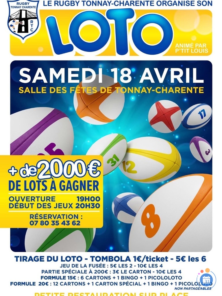 Image Loto du Rugby Tonnay Charente. (photo 1)