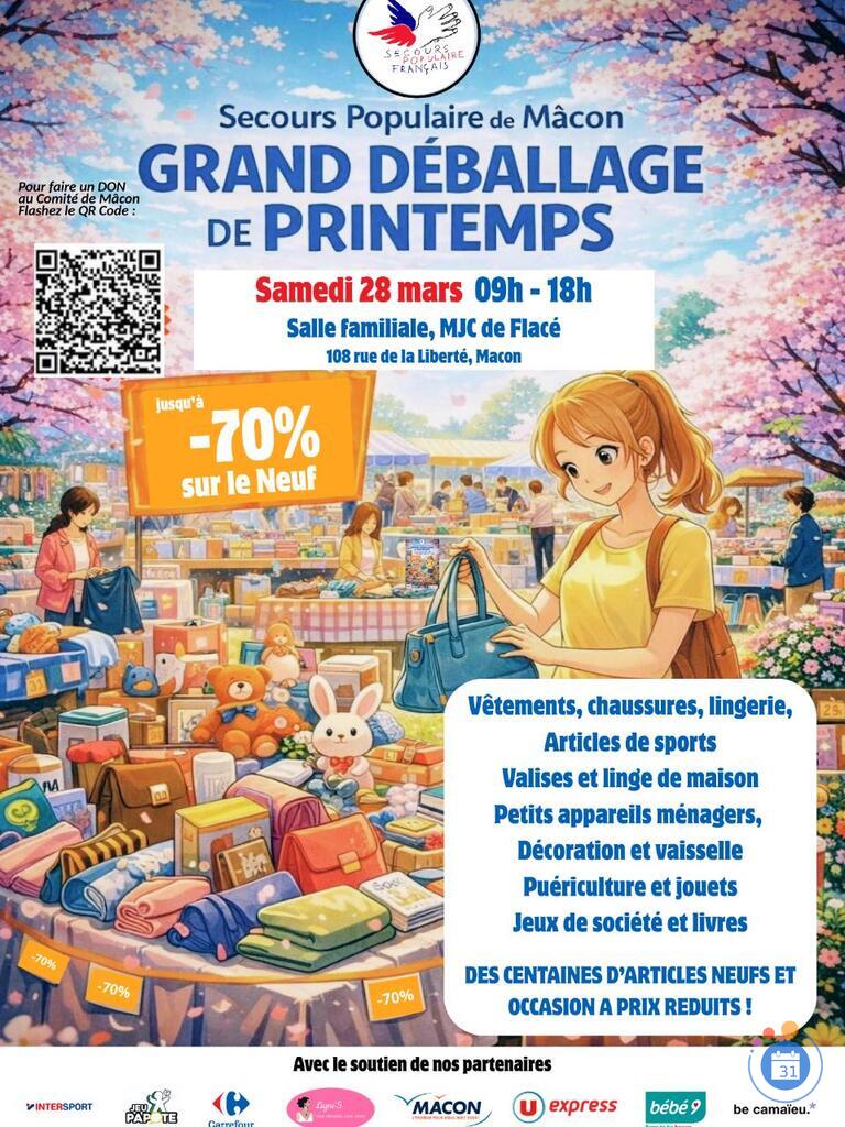 Image Grand Déballage de Printemps du Secours Populaire Mâcon (photo 1)