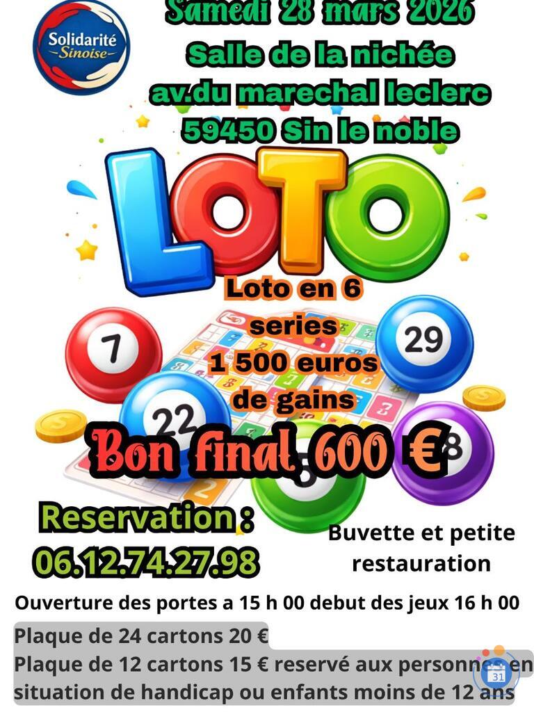 Image Loto organisé par l'association Solidarité sinoise (photo 1)