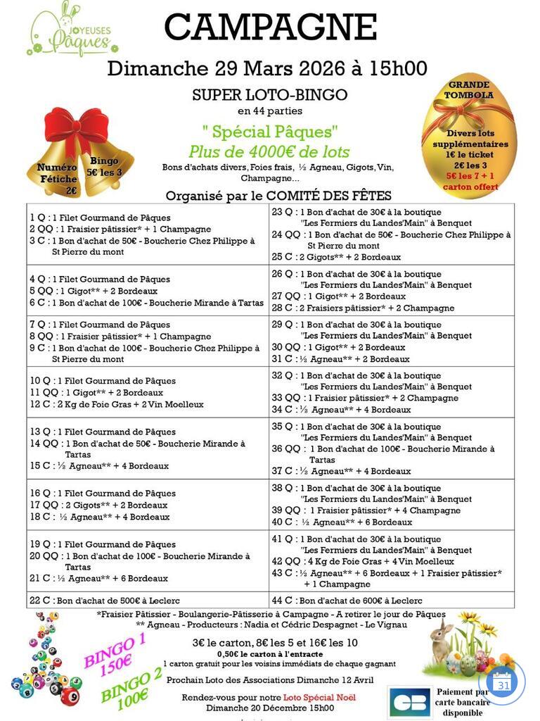 Image Super Loto-Bingo Spécial Pâques (photo 1)
