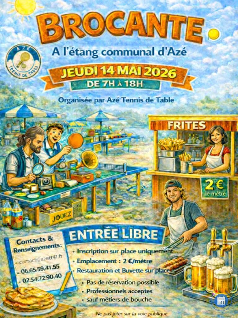 Image Brocante organisée par Azé tennis de table (photo 1)