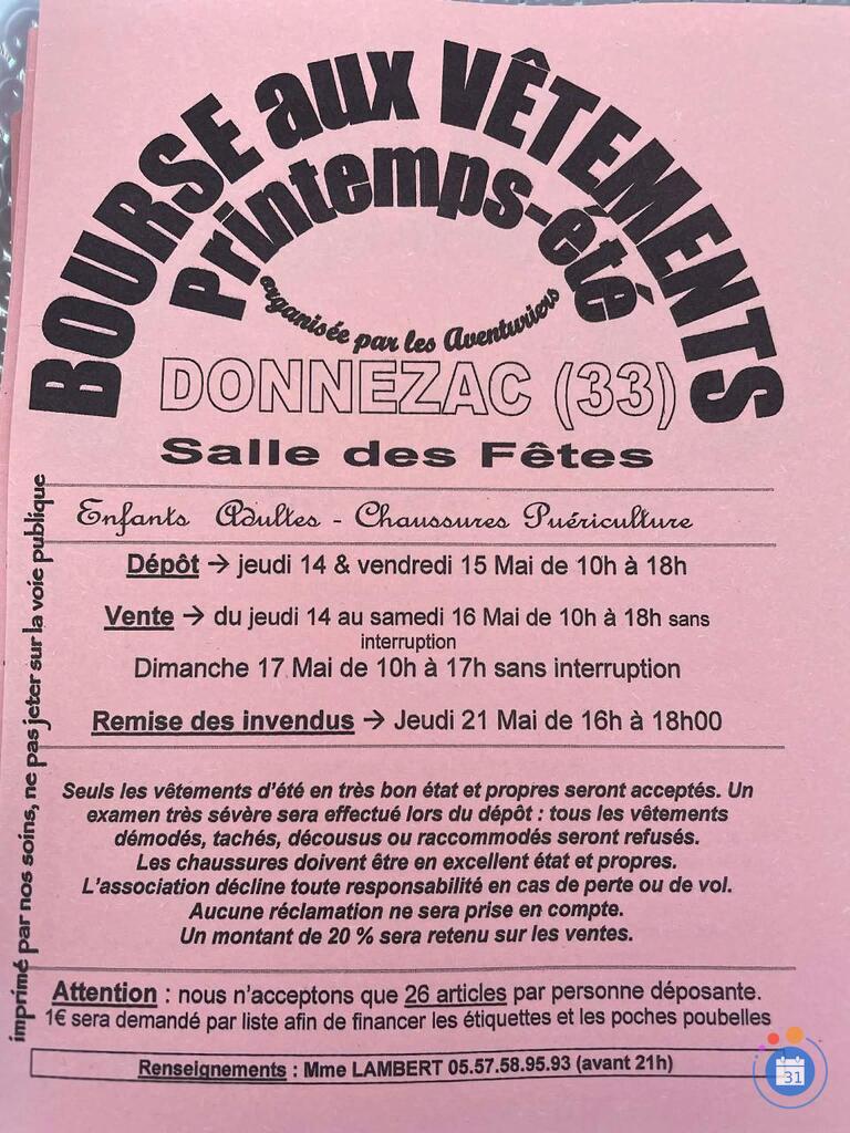 Image bourse aux vêtements printemps été (photo 1)