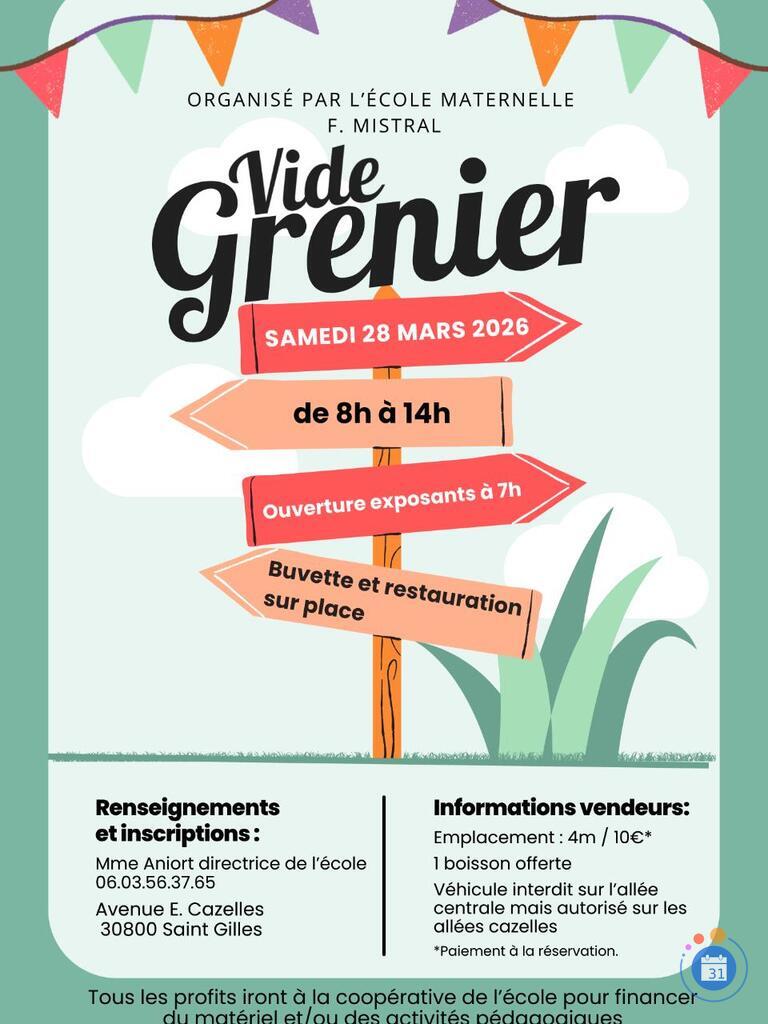 Image vide grenier de l'école Mistral (photo 1)