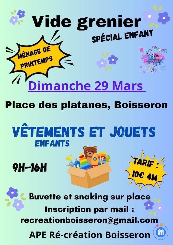 Image Vide grenier spécial Enfants (photo 1)