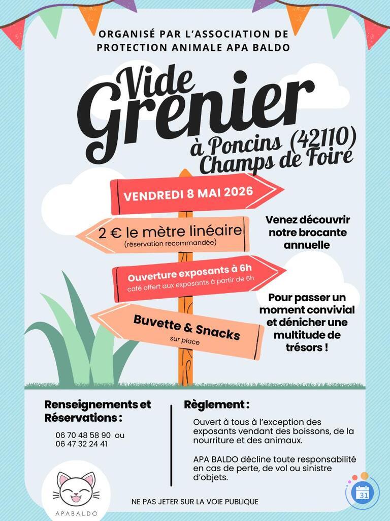 Image Vide Grenier organisé par APA BALDO Pour les Animaux. (photo 1)