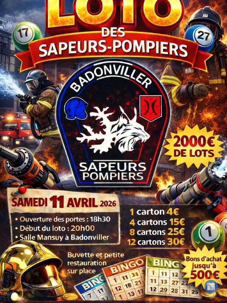 Image Loto des Sapeurs-Pompiers de Badonviller (photo 1)