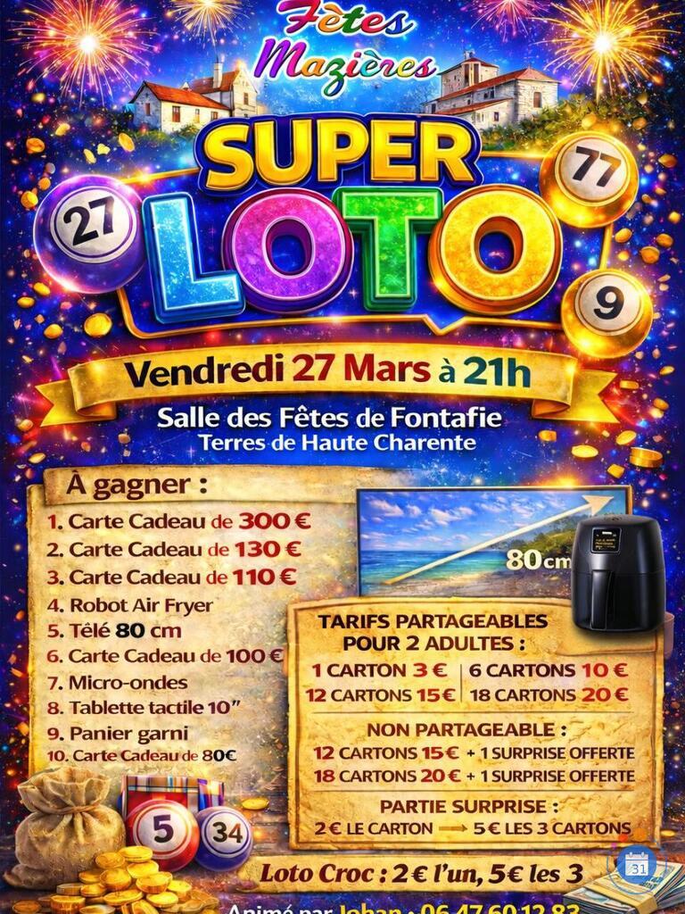 Image Loto du comité des fêtes de Mazière (photo 1)