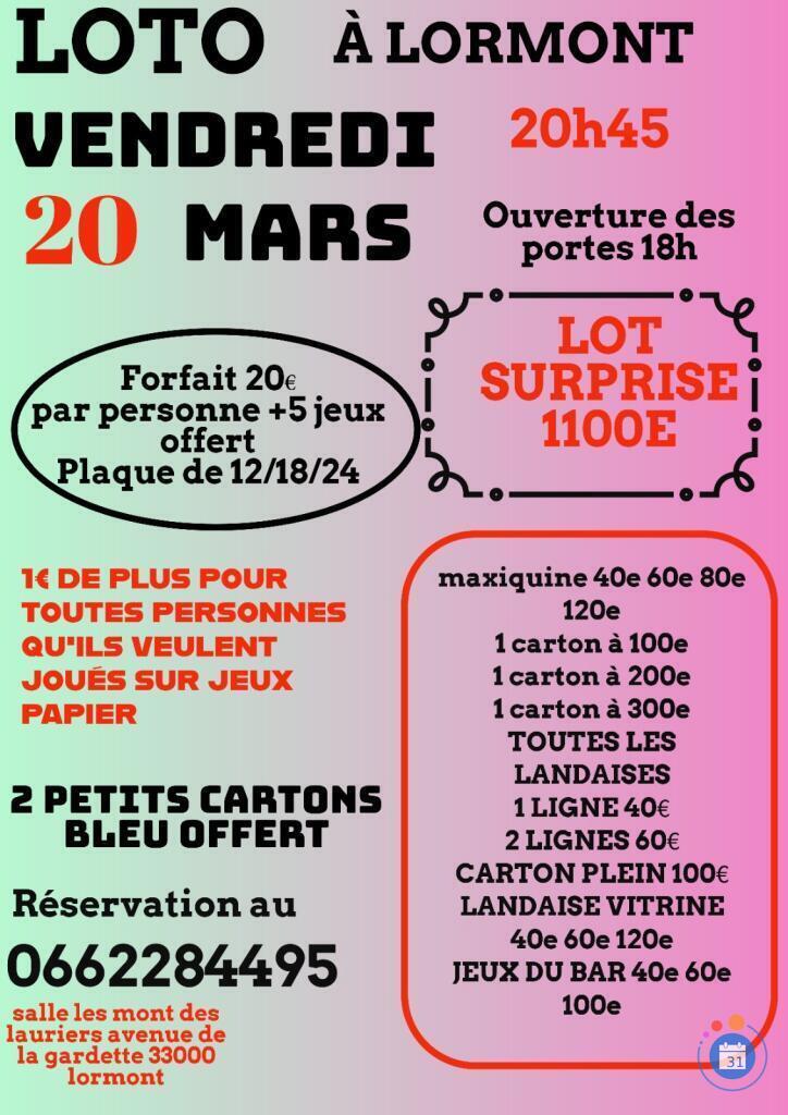 Image Loto forfait 20e plus jeux offert (photo 1)