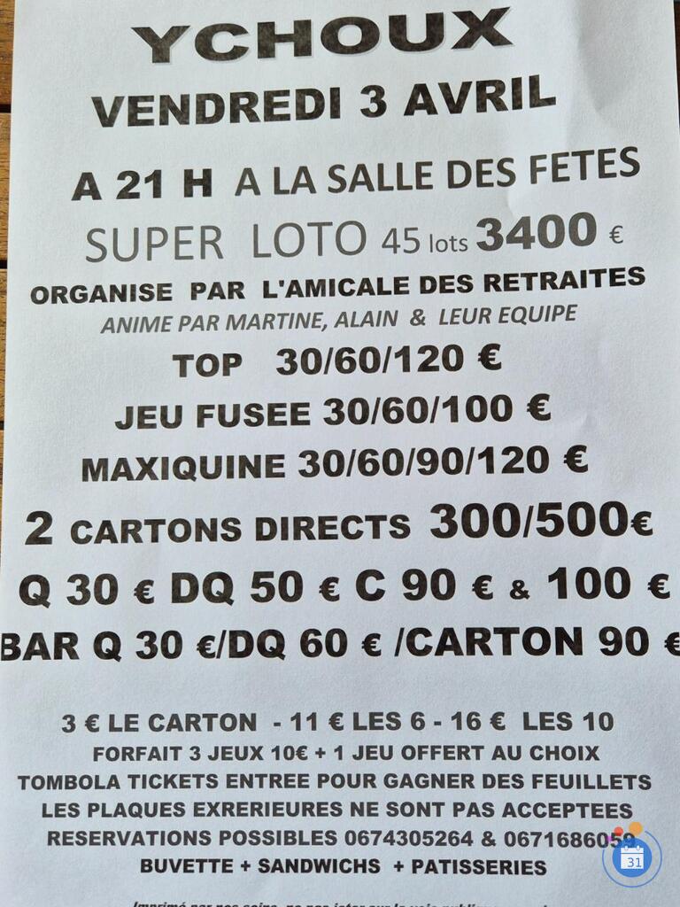 Image Super Loto de l'Amicale des Retraités (photo 1)