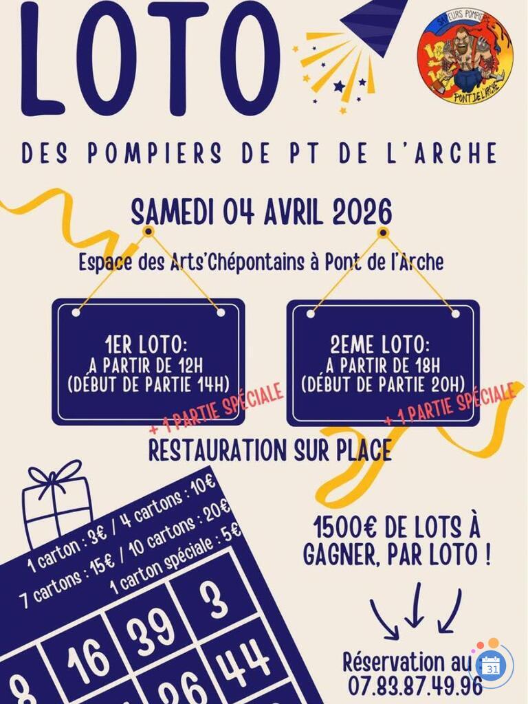 Image Loto des sapeurs pompiers de pont de l'arche (photo 1)