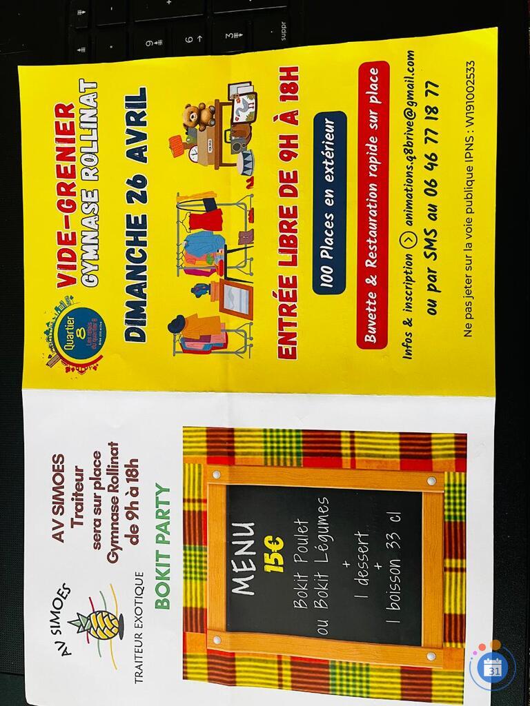 Image Vide grenier annuel - asso 'les relais du quartier huit' (photo 1)