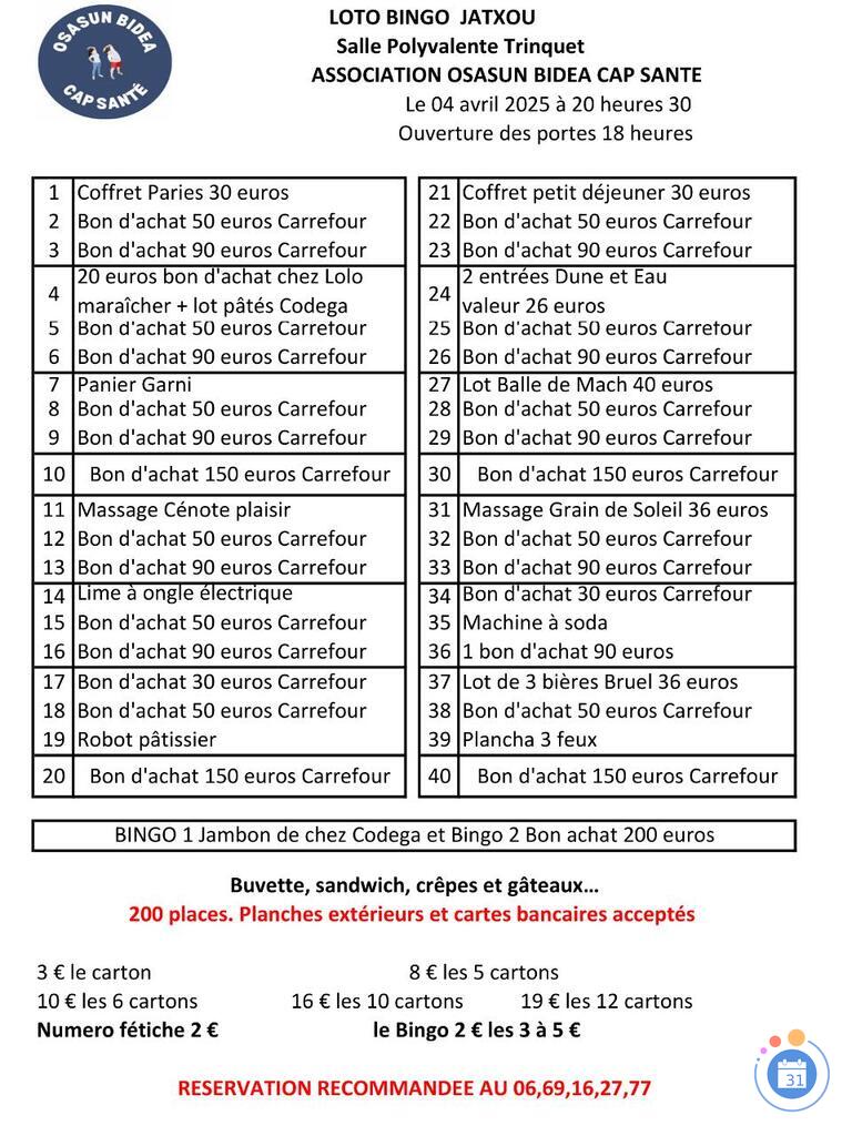 Image Loto Bingo (photo 1)