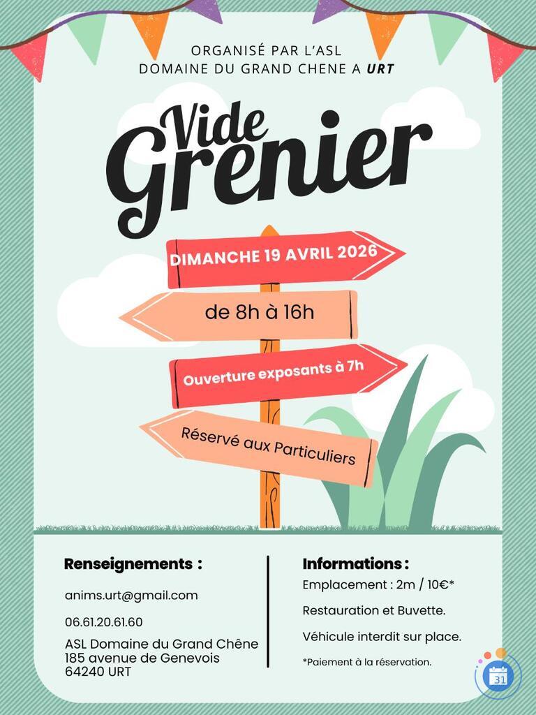 Image Vide grenier ASL Domaine du grand Chêne (photo 1)