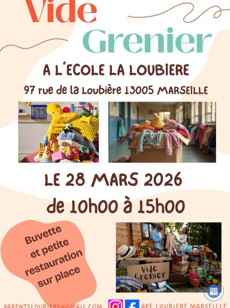 Image Vide grenier école la loubière (photo 1)