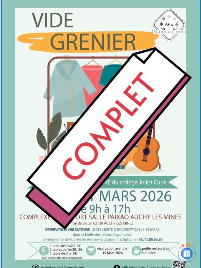 Image Vide-grenier de l’APE du collège (photo 1)