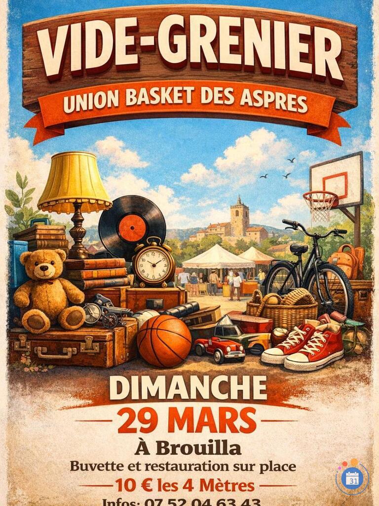 Image Vide grenier union basket des aspres (photo 1)