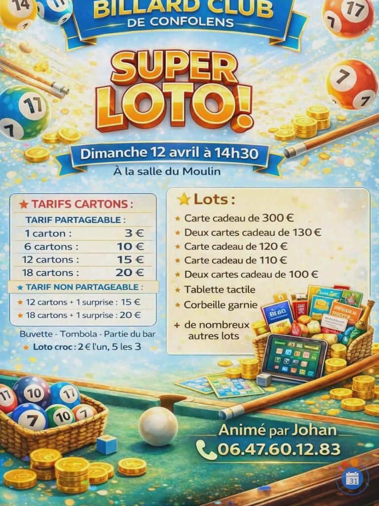 Image Loto du billard club (photo 1)