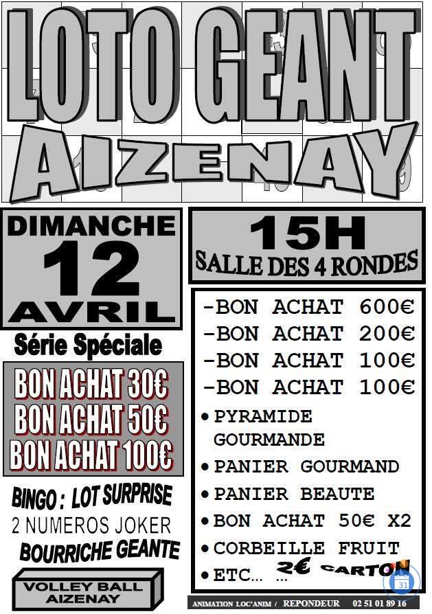 Image Loto géant par Loc'Anim (Aizenay Volley Ball) (photo 1)