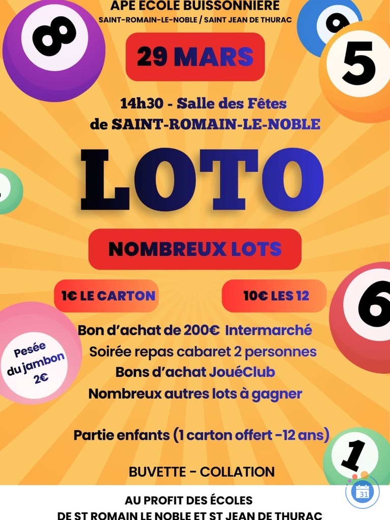 Image Loto Ape St romain le noble (photo 1)