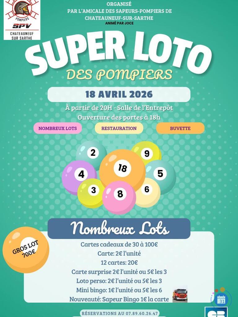 Image Super loto des pompiers de chateauneuf anime par joce anim (photo 1)