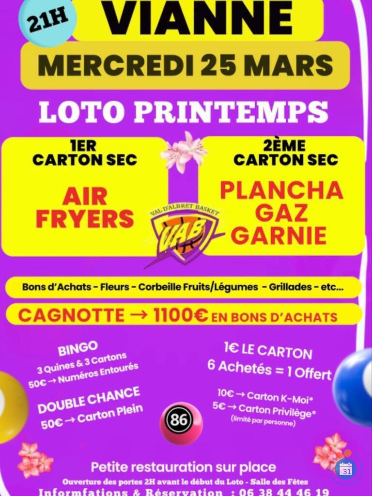Image 21h loto val d'Albret basket ( voir affiche) (photo 1)