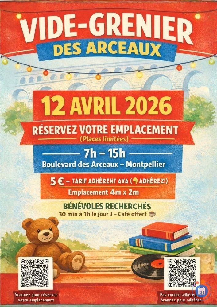 Image Vide-grenier de l'association Arceaux Vie Active (AVA) (photo 1)