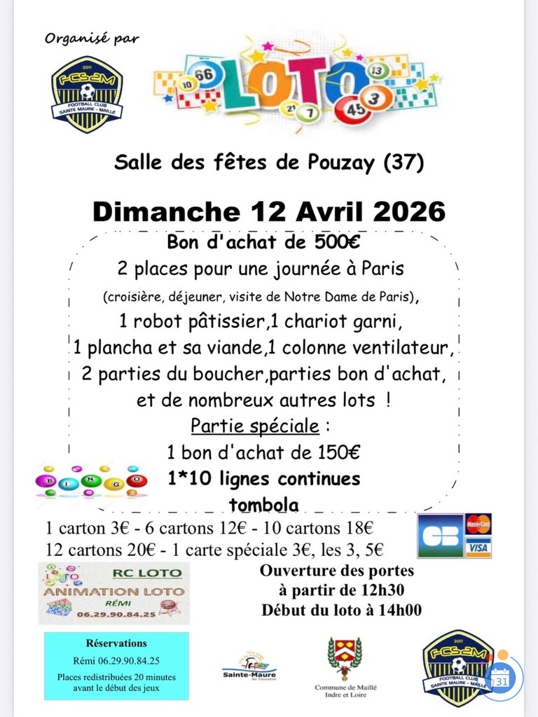 Image Super Loto du Foot Maillé Ste Maure animé par Rémi (photo 1)